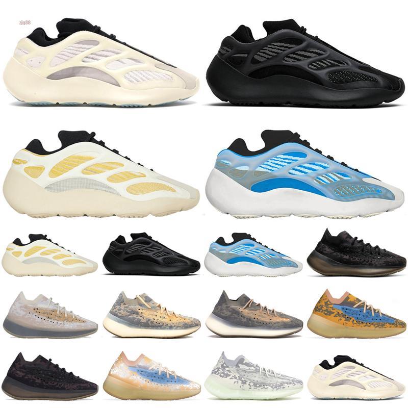 

2021 Latest Run Shoes Top Quality Pepper Blue Oat Alien Mist 3M Reflective Men Women Sneakers Casual Sports Size 3 ndw YEZZIES YEEZIES BOOST, Black