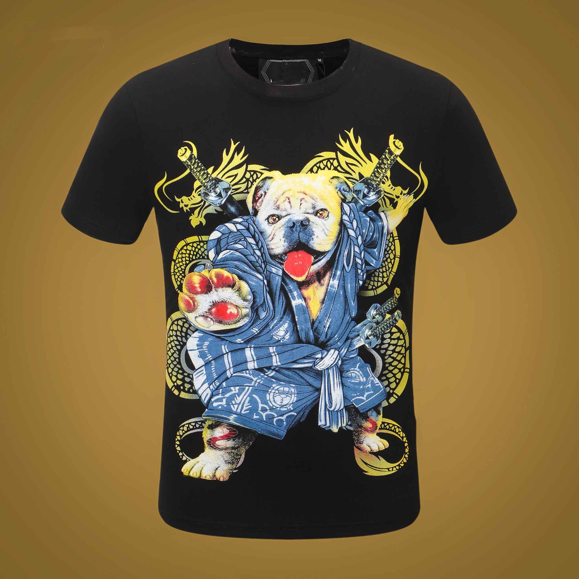 

PP Rock Style Summer Men Designer T shirt Diamond Skull Brand clothing fashion t shirts Women T-shirt high quality Hip Hop Tees 033, White;black