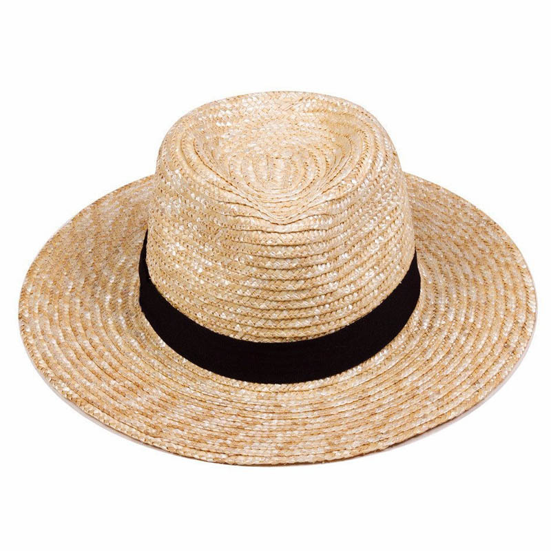 

2021 New Unisex Beach Sun Hat Upf50+ Braid Straw Wide Brim Jazz for Women Men Summer Fedora Travel Cap Natural Kentucky Derby Hats 2dml, As show