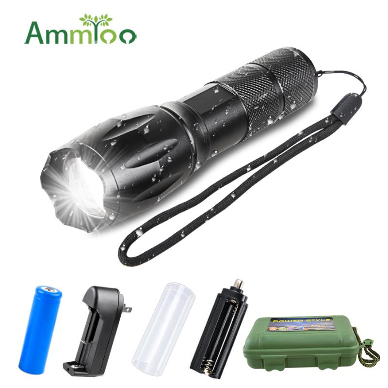 

12000LM LED bright tactical camping fishing flash T6 V6 L2 rechargeable waterproof lantern using 18650