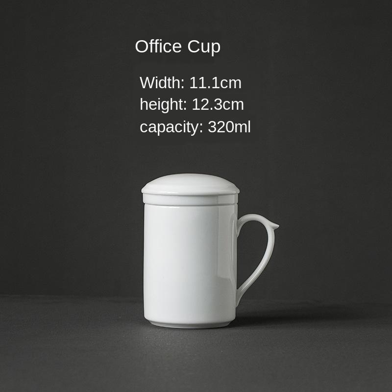

Mugs Sweet Ceramic Whiteware Tea Cup High White Filter Household Mug Custom Funny Cute
