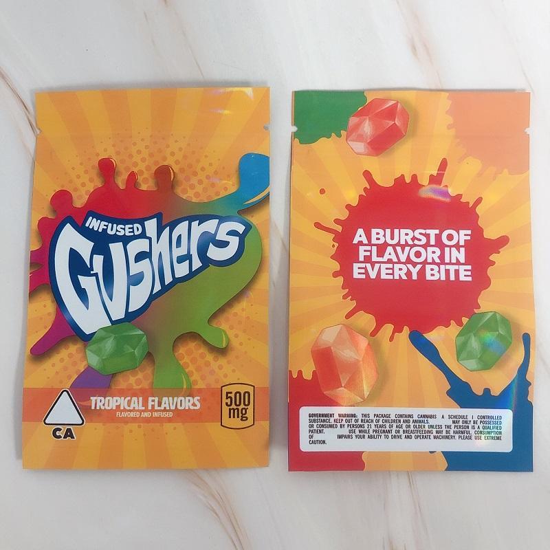 

2021sf Candy Bags Medicated Fruit Snack 500MG Worankest Tropical And Sour Tropical Flavors Edibles Packaging Mylar Bagslds 1