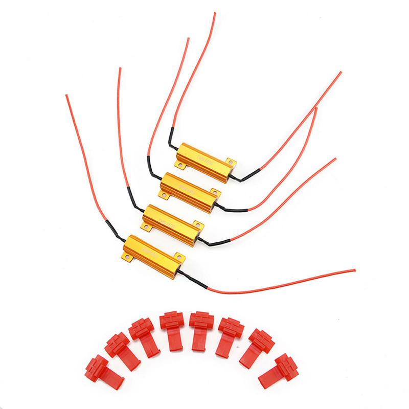 

Car Headlights 4PCS Steering Lamp Load Resistor 50w 12v Fast Flash Accessor Vehicle Turn Signal Light Accessories