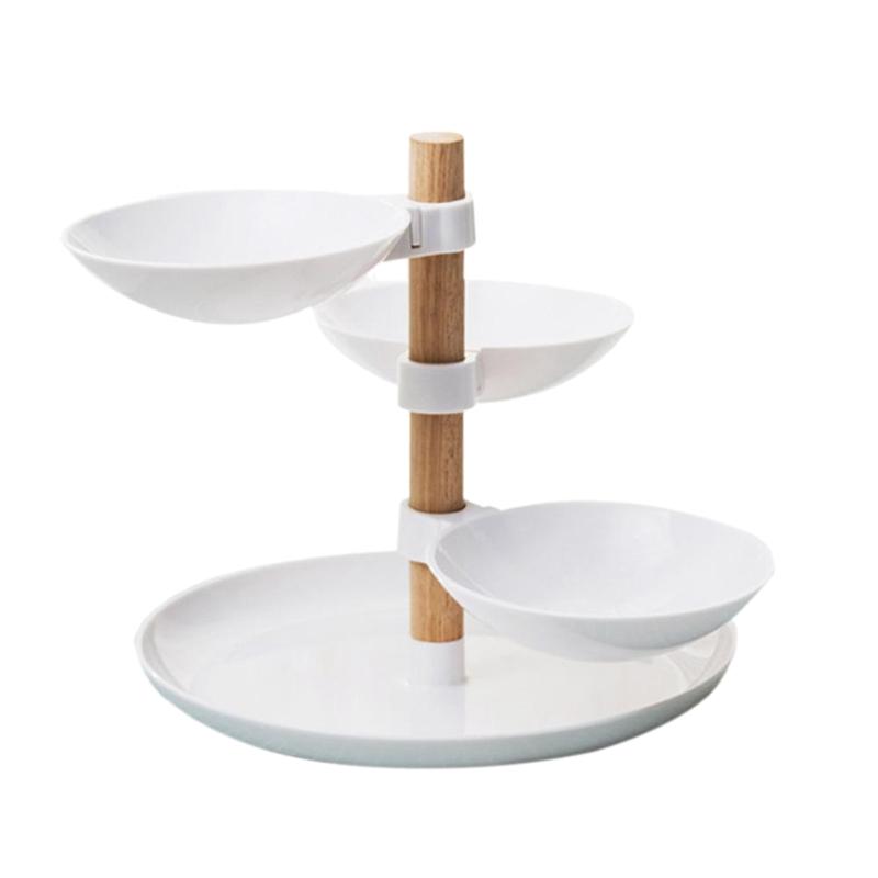 

European Minimalist Style Four Layers Fruit Candy Tray Living Room Desktop Storage Basket Home Tiered Accessory