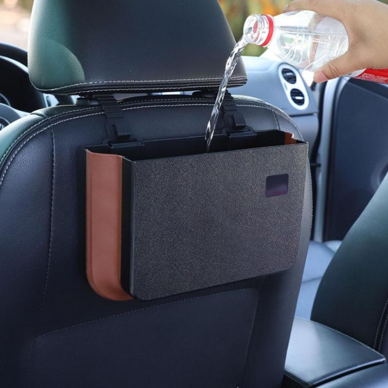 

Car Organizer Foldable Trash Can Waterproof Multifunctional Umbrella Storage Bucket Hanging Auto Sundries Organize Pouch