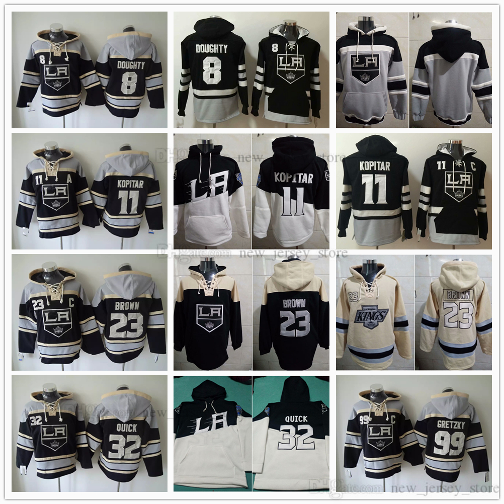 

Stitched Hockey Hoodies Jerseys 8 Drew Doughty 11 Anze Kopitar 23 Dustin Brown 32 Jonathan Quick 99 Wayne Gretzky Hoodie, Same as picture