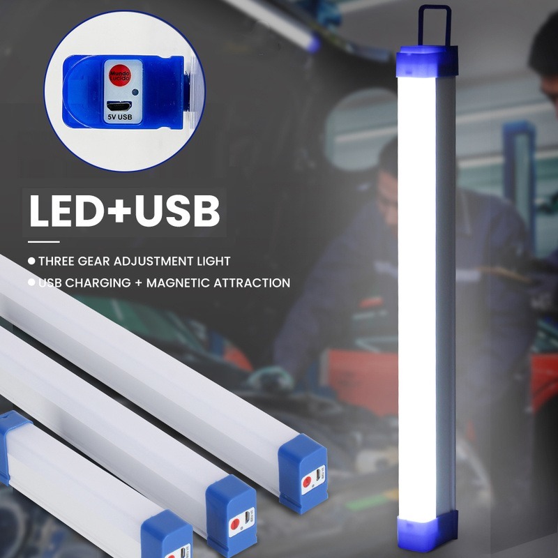 

LED Tube Light USB Rechargeable Tubes 52cm 3600mAh Emergency Lights Night Lamp for Outdoor Indoor Camping Work Cabinet Lamps