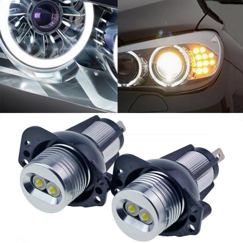 

Car Headlights 2Pcs Marker For E90 E91 Angel Eyes LED Side Light Bulb White 20W 2006 - 2008 3 Series Seadon Wagon