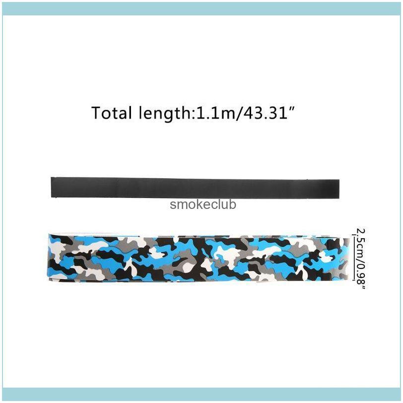 

Safety Athletic As & Outdoors Sweatband Outdoor Sports Camouflage Tennis Badminton Racket Grip Anti-Skid Sweat Absorbent Tape Overgrip Fishi, Blue
