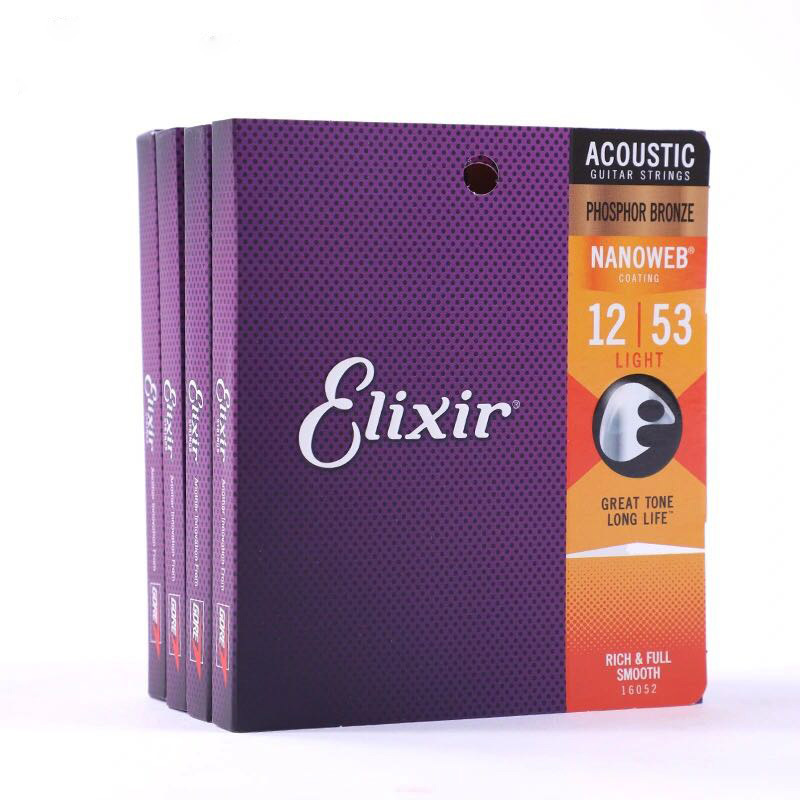 

96 Pcs Wholesale Elixir Strings Guitar String Set Phosphor Bronze 11002 11027 11052 16002 16027 16052 12002 12052