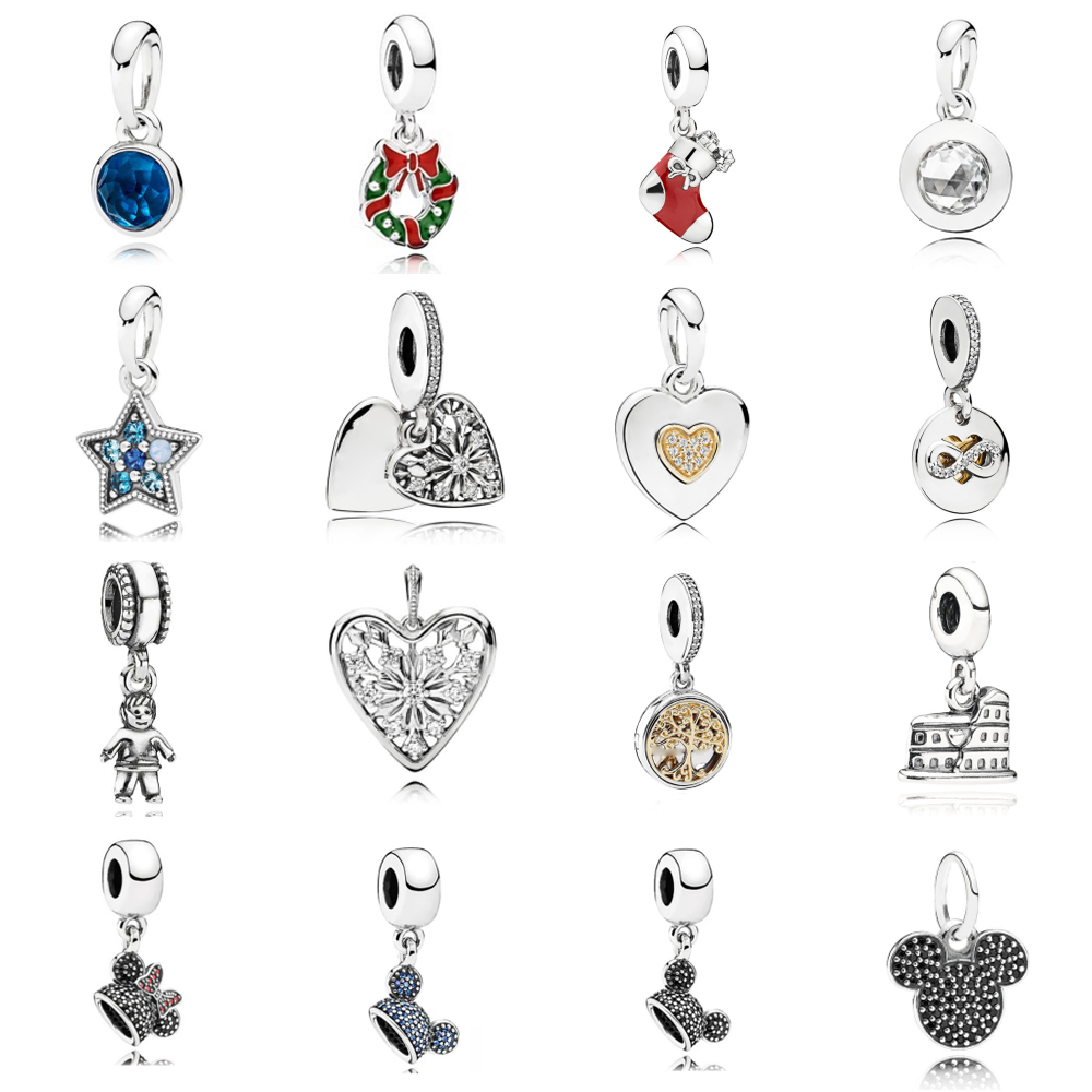 

NEW 2021 100% 925 Sterling Silveand390396NLB DECEMBER DROPLET NECKLACE PENDANTand luxuriousDIY Women Original Bracelet Fashion Jew elry Gift