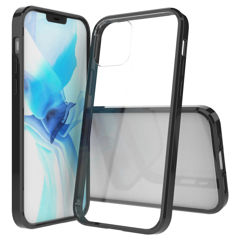 

For Iphone 11 Case Slim Clear Cell Phone Cases Hybrid Hard PC Soft TPU Frame Protection Cover Compatible with Samsung S21 Ultra, Transparent