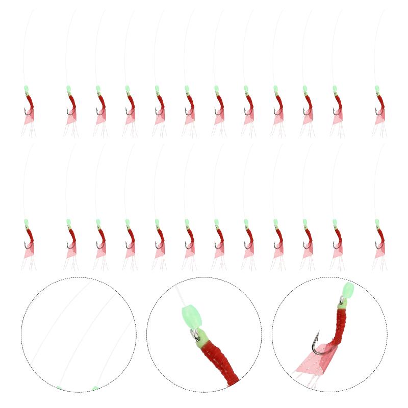 

Fishing Hooks 25Pcs Luminous Bait Outdoor (Assorted Color)