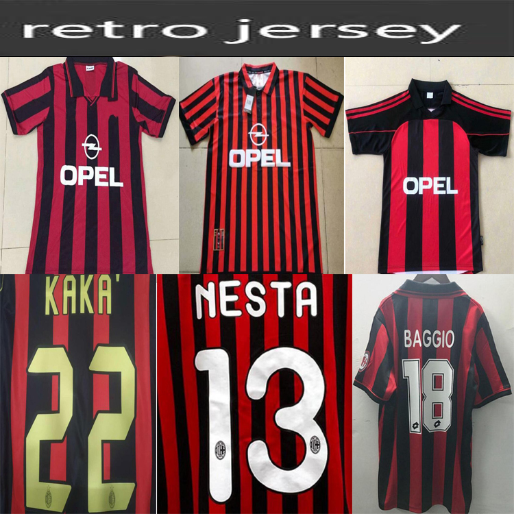 

Promotion1962 1963 2007 2002 2003 2004 AC MILAN Gullit SOCCER JERSEY 1988 96 97 Van Basten KAKA Inzaghi adult football shirt, Black;yellow