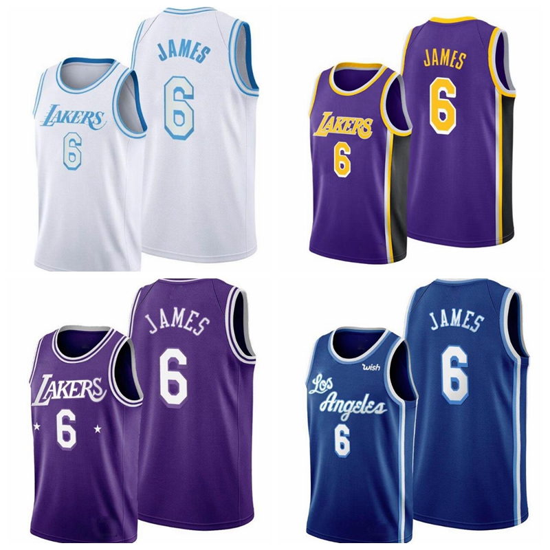 

Basketball Jersey Russell 0 Westbrook 6 23LeBronJames Carmelo Anthony #7 Los AngelesLakersJersey 2021 1012, Have patch