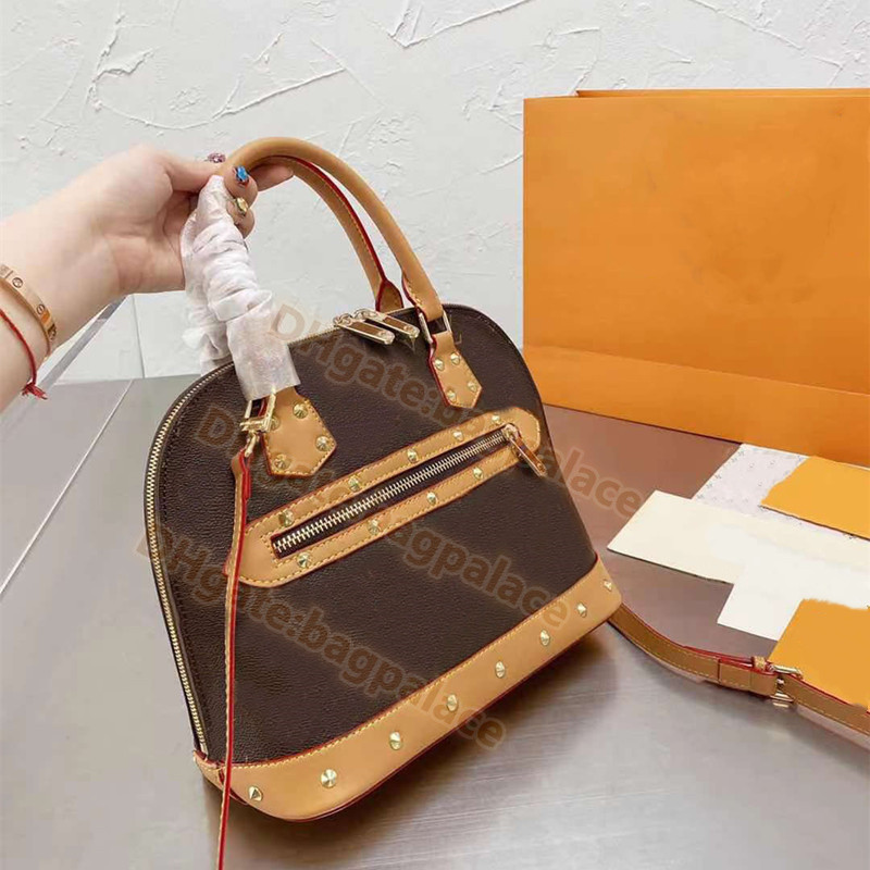 

Classic Shell Bags 2022 Newest Luxurys Designers Mini Shoulder Bag Handbags CrossBody Fashion Leather High Quality Women Totes Vintage Printed Clutch Wallet, No bags