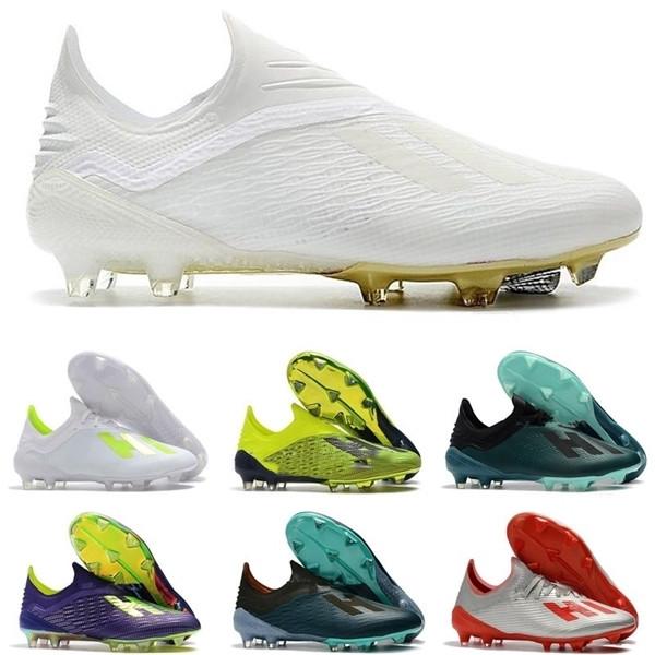 

New X 18.1 18+ FG Mens Soccer Football Shoes Salah Jesus 19+x SKELETALWEAVE Outdoor Sport Boots Trainers Sneakers Cleats Size US6.5-11, 13