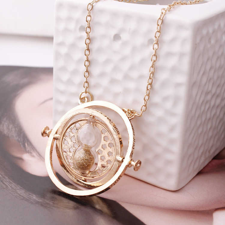 

Jewelry Harry Potter Time Converter Hourglass Necklace Men and Women Fashion Sweater Chain