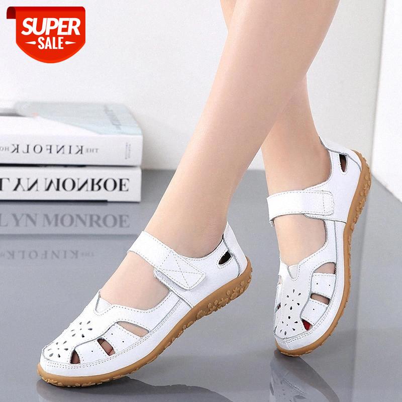 

2021 Sandals Shoes Women Summer Fashion Wedges Retro Ladies Sandals Outdoor Beach Shoes Female Genuine Leather Woman Sandalias #bS5r, Black