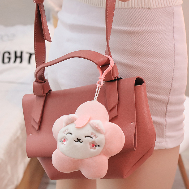 

Sakura cat doll plush toy pink teenage heart cat pillow cloth doll purse girl doll gift