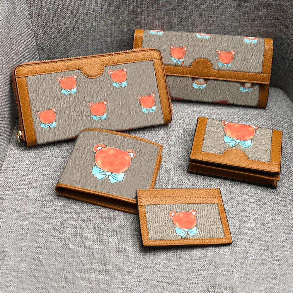 

Top Women Clutch Bags Wallets Purses Card Holder Kids Wallet Fashion Canvas Leather Coin Purse Small Portfolio Minimalist Style design, 11