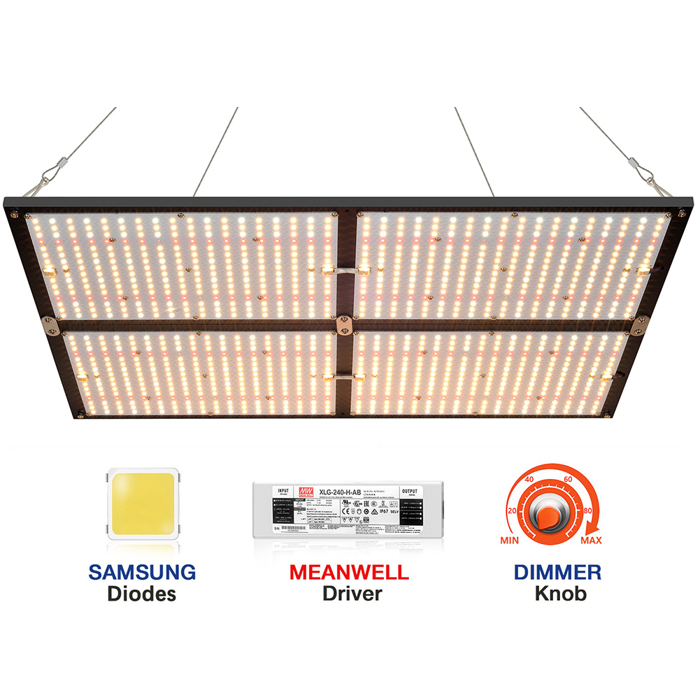 

CrxSunny XP4000 480W Samsung LM281B LM301B LM301H LED Grow Light Full Spectrum QB288 Growing Lamp for Indoor Plants with 3000K 5000K 660nm IR UV Board