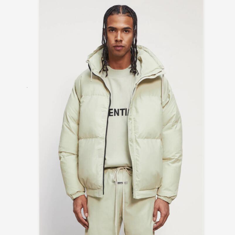 

2021 21fw New Matcha Green Winter Fog Down Jacket Men Women Best Quality Zipper Stand Collar Bread Coats Outerwear Clothes Gydw