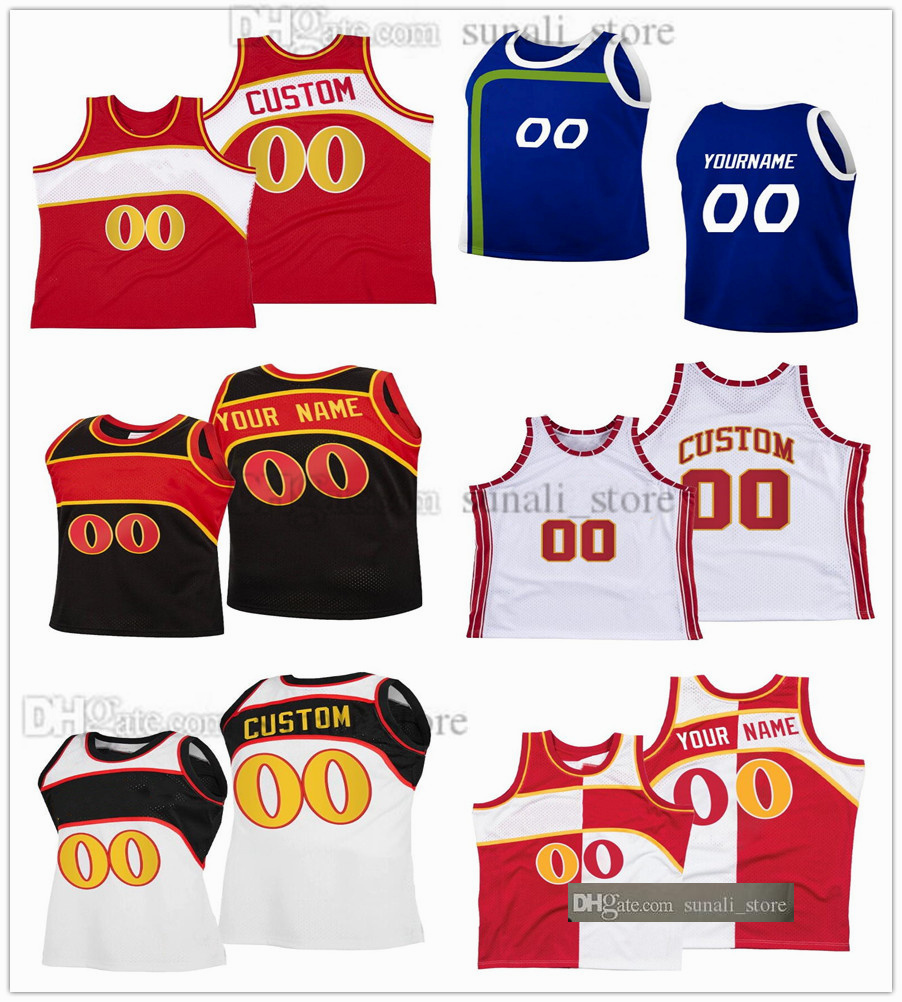 

Customize Basketball Jerseys Team Name Number Player If you need any style send me picture I can do it Stitched or printed for Men/Women Dress/Kids Sports Shirts A0018