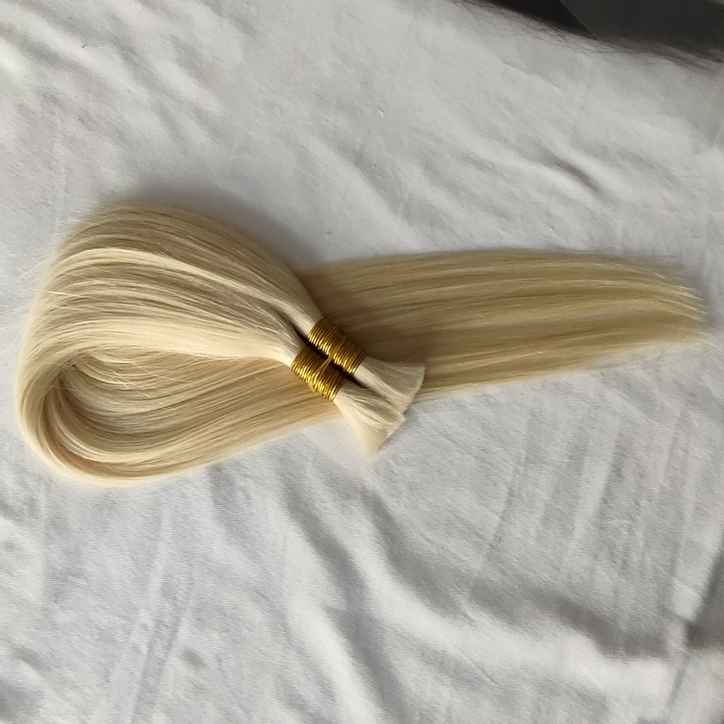 

Top QualityBulk Human BraidingHair Bulk Virgini Remy Hair Unprocessed BlondeHair