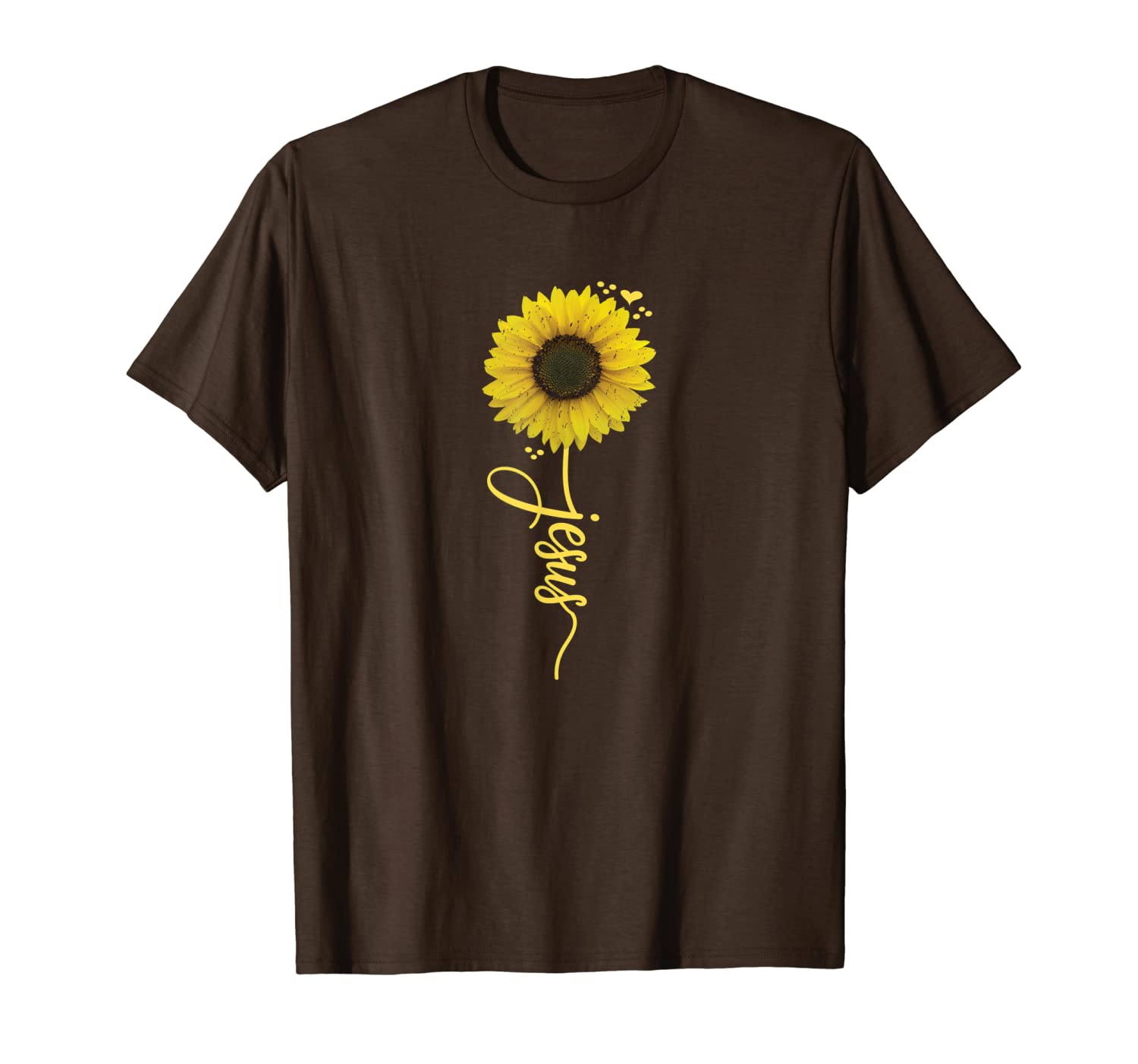 

sunflower jesus cute christian religious love flower gift t-shirt, White;black