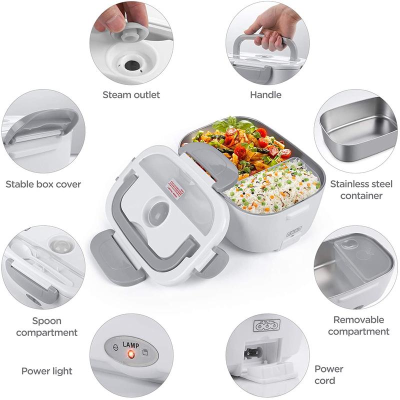 

Dinnerware Sets Electric Lunch Box Heater Warmer Container Work Heating Bento Storage Containers Thermal Lunchbox