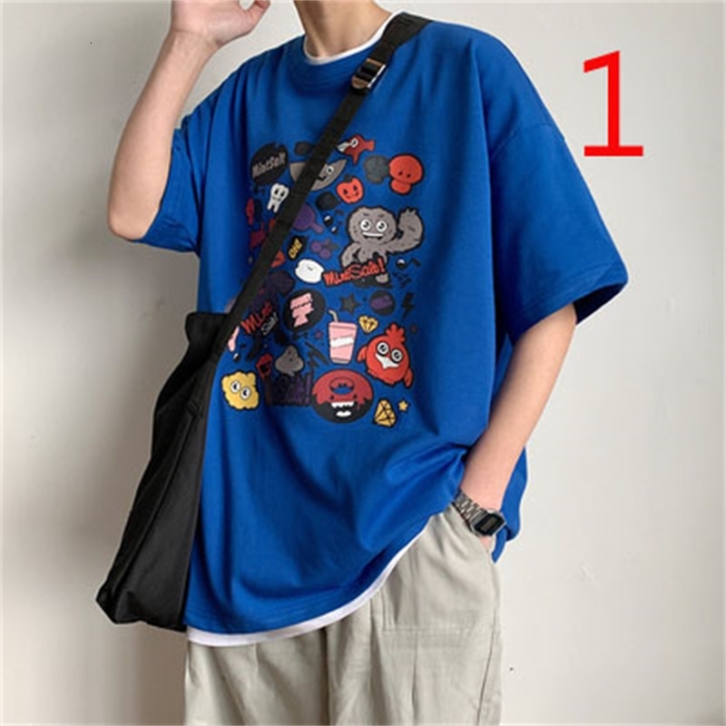 

2021 Long-sleeved T-shirt Men's Autumn New Round Neck Trendy Black Top Szyr
