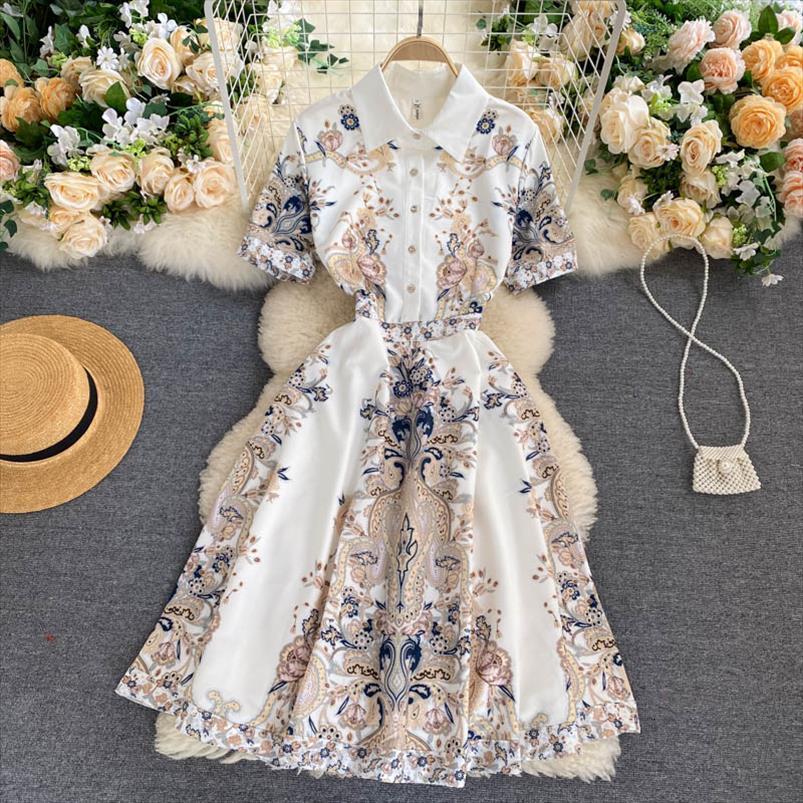 

european designer runway vintage women dress print long summer short sleeve elegant vacation boho beach dresses vestidos, Black;gray