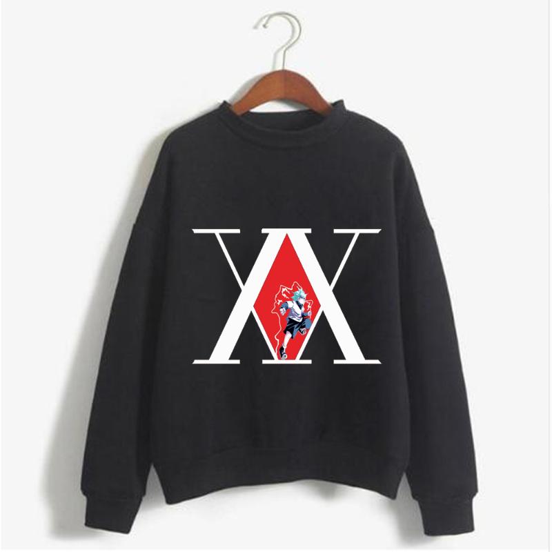 

Men's Hoodies & Sweatshirts Casual Pullover With X Anime Hood, And Women's Sports T-shirt, Black