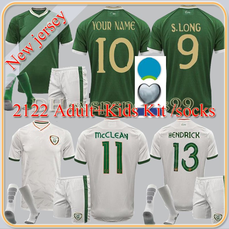 

2021 Ireland national team Soccer Jersey 20 21 DUFFY McClean DOHERTY HENDRICK Football shirt uniforms Adult men sets kids socks kits, Black;yellow