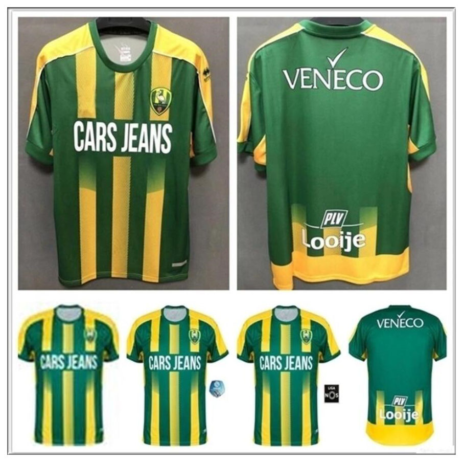 

2021 New ADO Den Haag Soccer Jerseys Arweiler Pascu Elmkies Pinas Bourard Goossens Besuijen Kishna Custom Football Shirts, Black;yellow