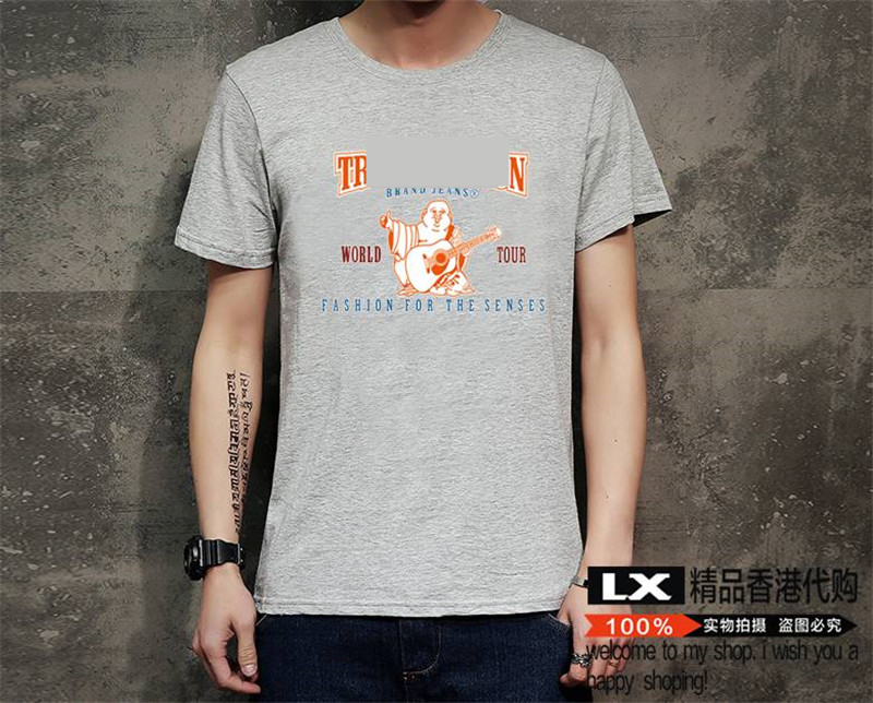 

Summer Hip Hop Apparel Men's T Shirt Fashion Big Buddha T-Shirt women clothing Guitar Black white Tops Tees, White;black