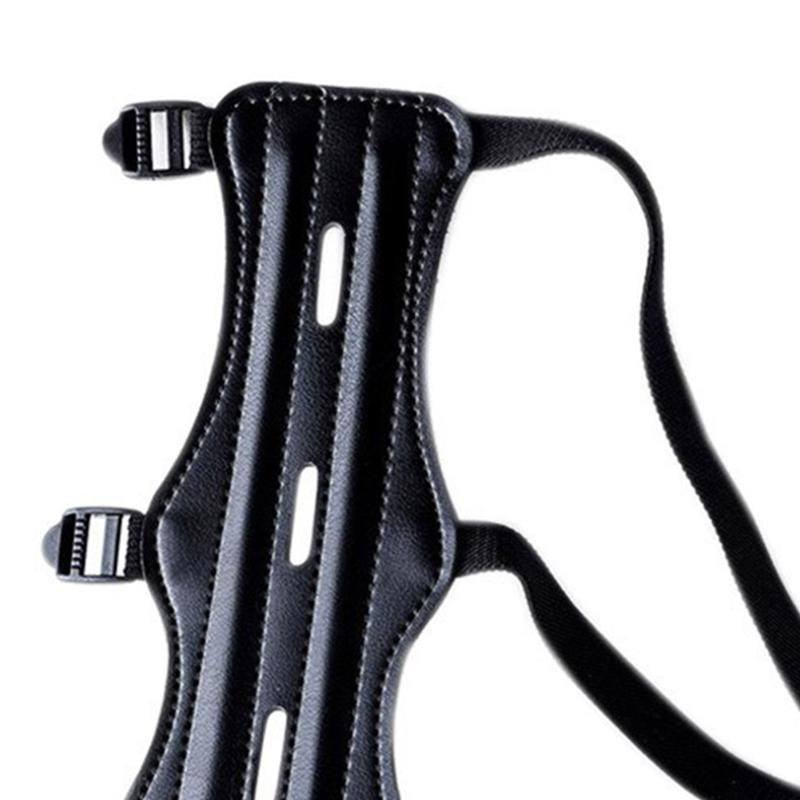 

Target Archery Gear Equipment Men Women Adjustable Forearm Safety Arm Guard Elastic PU Leather Outdoor Professional Strap, As pic