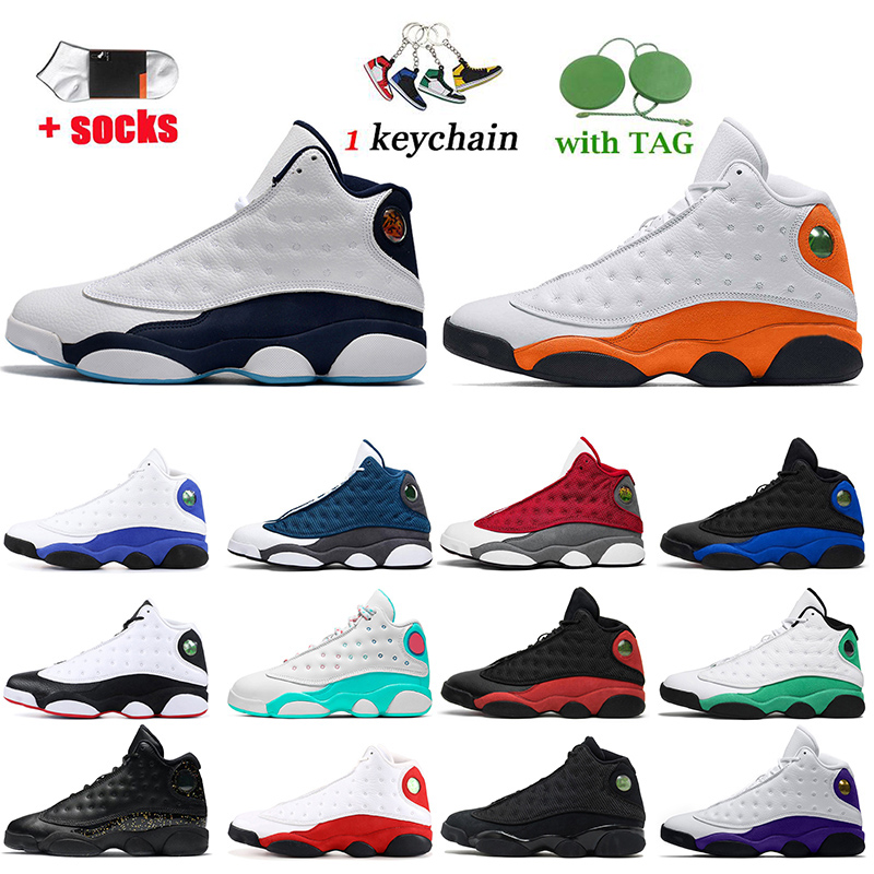 

Jumpman 13 13s Top Fashion Mens Basketball Shoes Womens Trainers Court Purple Gold Glitter Obsidian Dark Powder Blue Reverse Bred Starfish Hyper Royal Sneakers, D43 love & respect 36-47