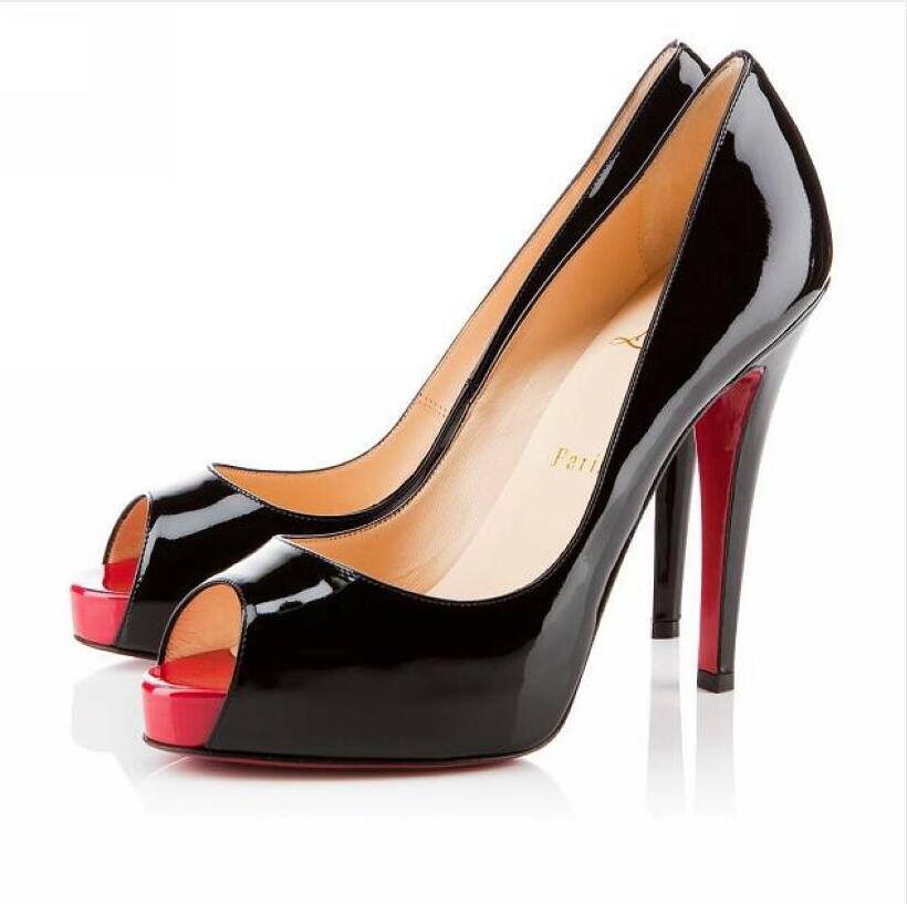 

LA7 Louboutin Christian women shoes high heels Red Bottoms Leather Pointed Toes Pumps outdoor bottoms Dress shoes EUR:35-42, Black;white