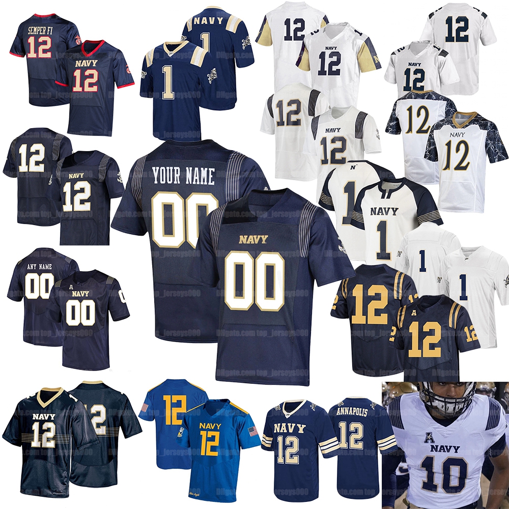 

Custom Men Women Youth Navy Midshipmen College Football Jersey Jamale Carothers Dalen Morris Myles Fells Mark Walker Mychal Cooper Diego Fagot Zach Abey Staubach, As shown
