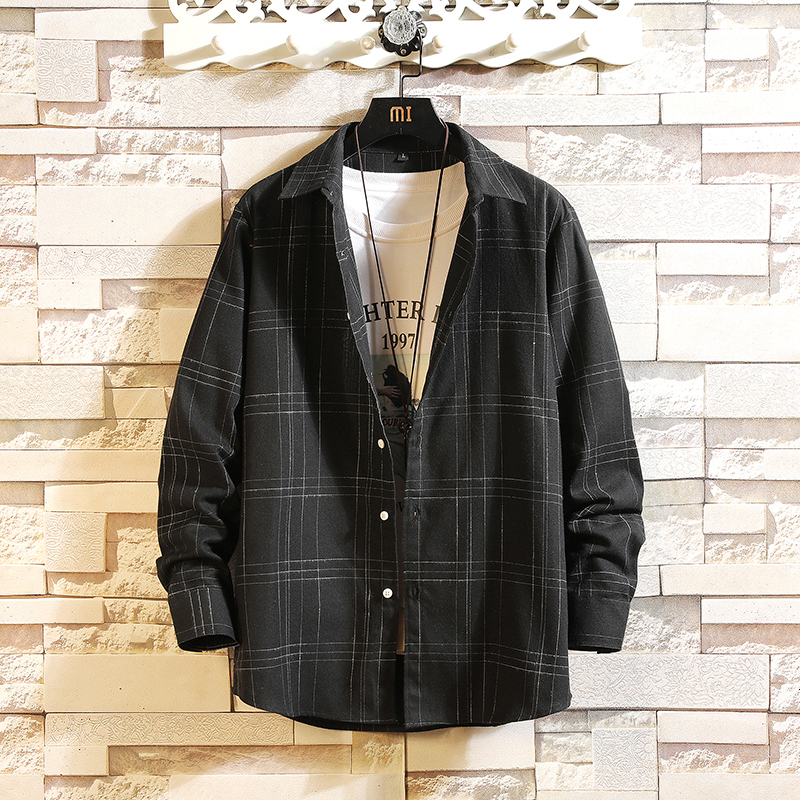 

2021 Casual Brand Plaid Men Shirts Long Sleeves New Spring Autumn Plus Asian Oversize M-5xl 52pq, Cs335 1