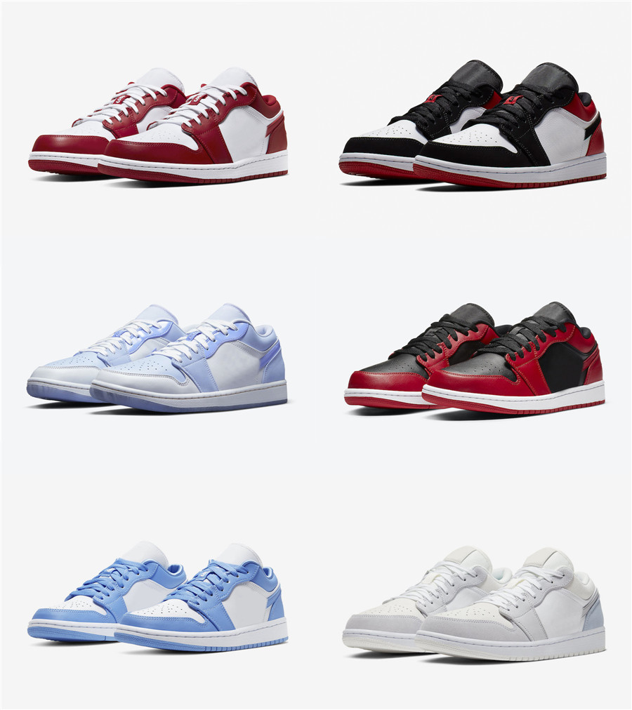 

2021 Release Authentic 1 Low Mighty Swooshers Chicago UNC Paris Varsity Red Summit White Black Toe Football Grey Shoes Men Women Outdoor Sports Sneakers With Box, Customize