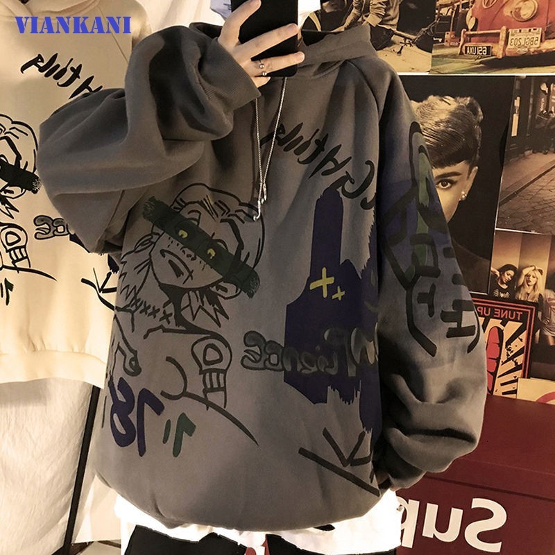 

men's hoodies & sweatshirts male hooded hoodie jacket, spring and fall sale, hip-hop modern male loose jacket. rh52, Black