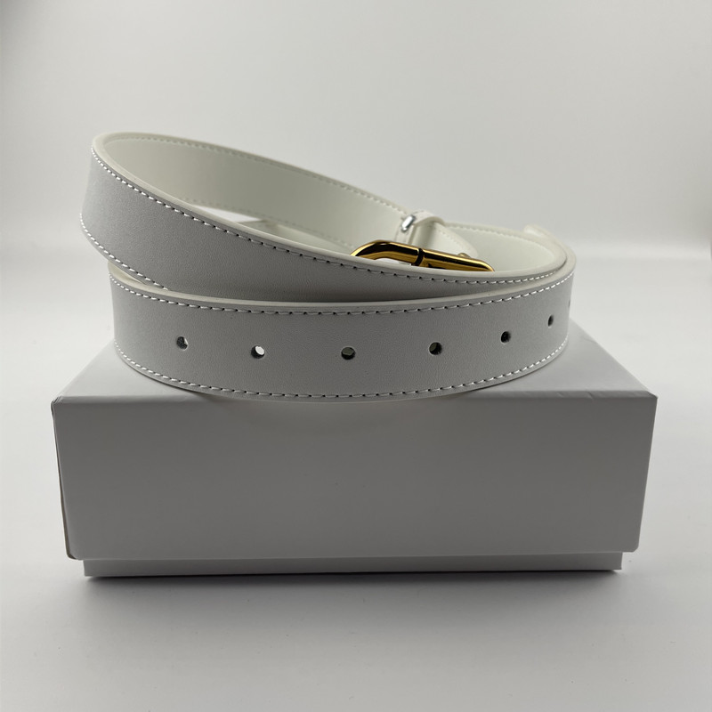 

Fashion luxury belt ladies waist width 2.8 cm 5-color brass buckle letters high quality belts box, With box 2.8cm