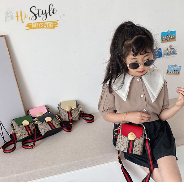 

Fashion classic Kids Handbags Baby Mini Purse Shoulder handbag Teenager Children Girls Messenger Bags, Black