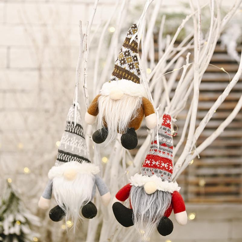 

Christmas Decorations Merry For Home Faceless Gnome Doll Xmas Tree Pendants Year Ornaments 2021 Room Decoration