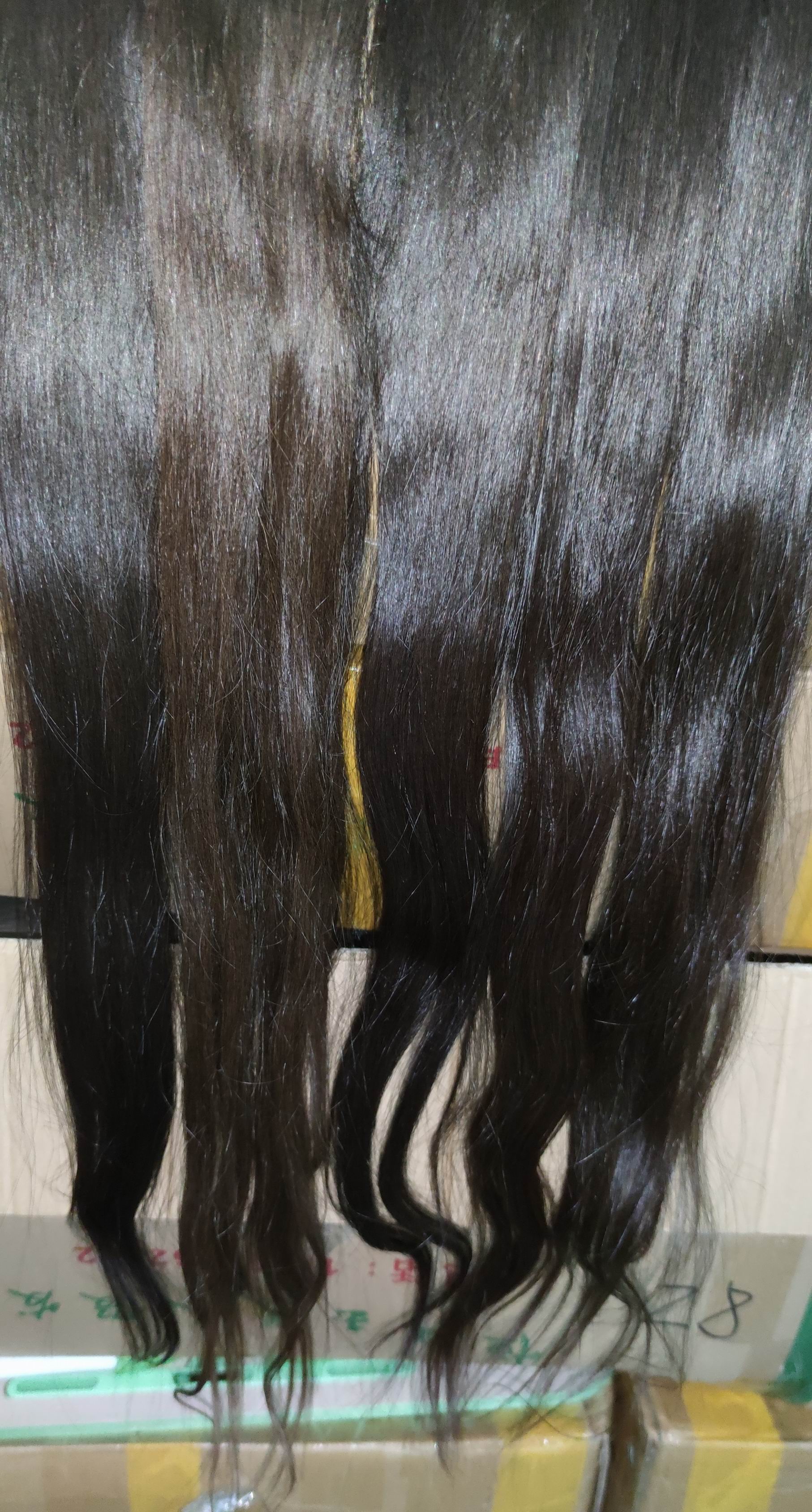 

5 pack 36 inch 1 pack 20 inch. silky straight hair. total 6 packs Best quality human hair custom order custom 1B/grey color