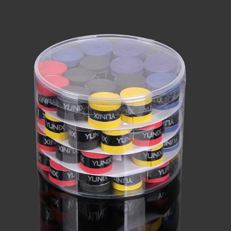

60Pcs Anti-slip Sport Fishing Rods Over Grip Sweat Band Set Breathable Tennis Tape Badminton Racket Grips Accessory X576D