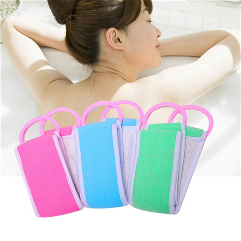 

Bath Brushes Exfoliating Loofah Back Strap Bath Shower Body Sponge Body Scrubber Brushes Bath Shower Products New